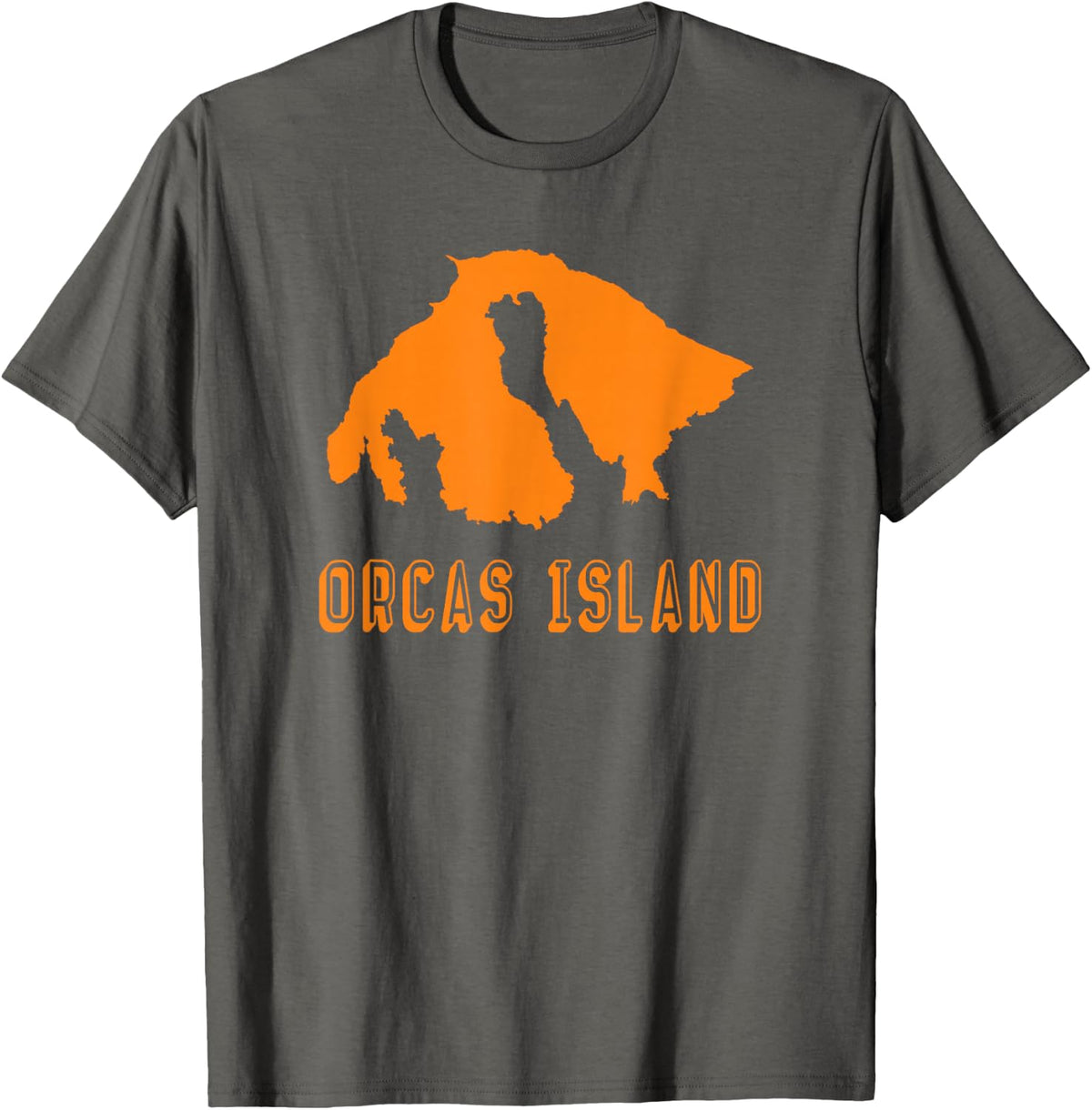 Orcas Island Washington Pacific Northwest PNW T-Shirt - Asphalt Grey