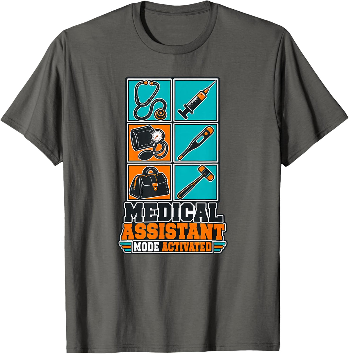 Medical Assistant Mode Activated T-Shirt - Asphalt Grey