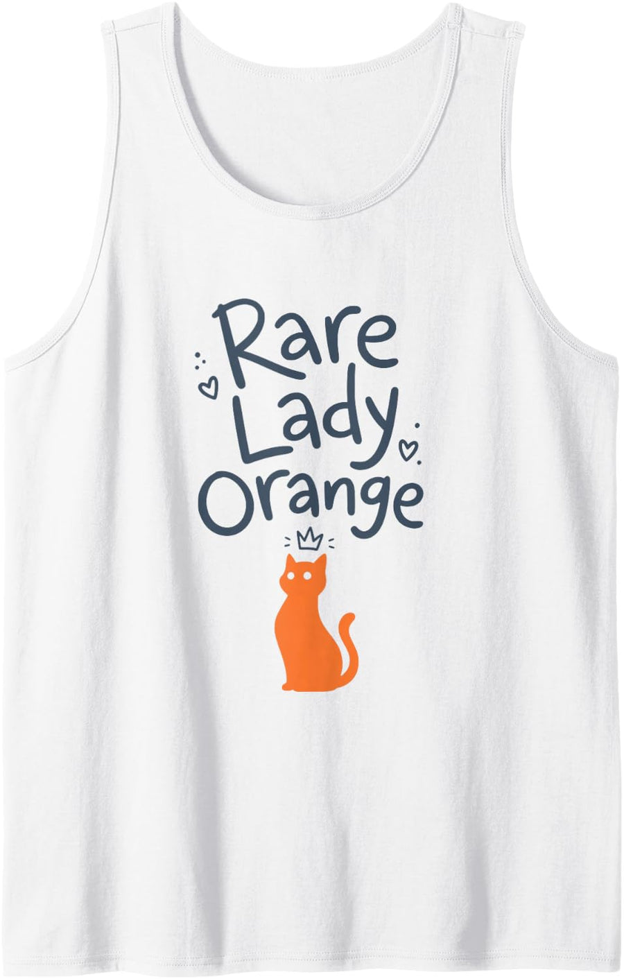 Orange Cat Lady Royal Ginger Cats Sleeveless Tank Top - White