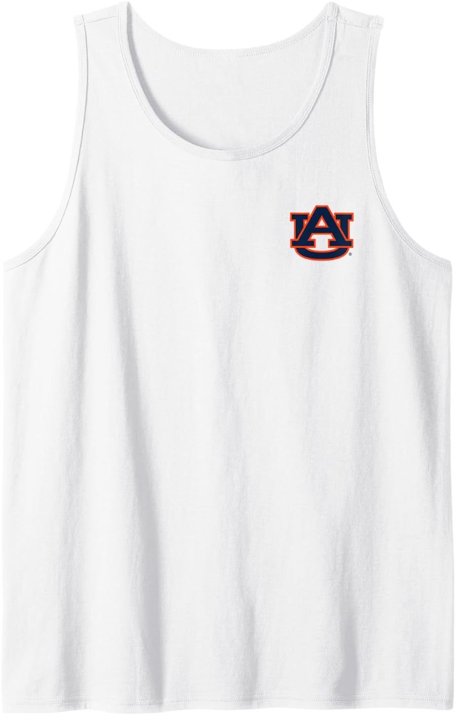 Auburn Tigers Left Chest Icon Logo Officially Licensed Tank Top - White