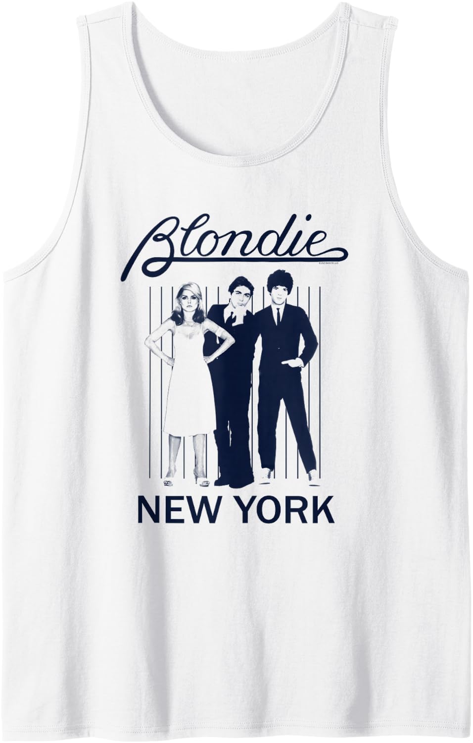 Blondie Parallel Lines Album Art New York Vintage Band Tank Top - White