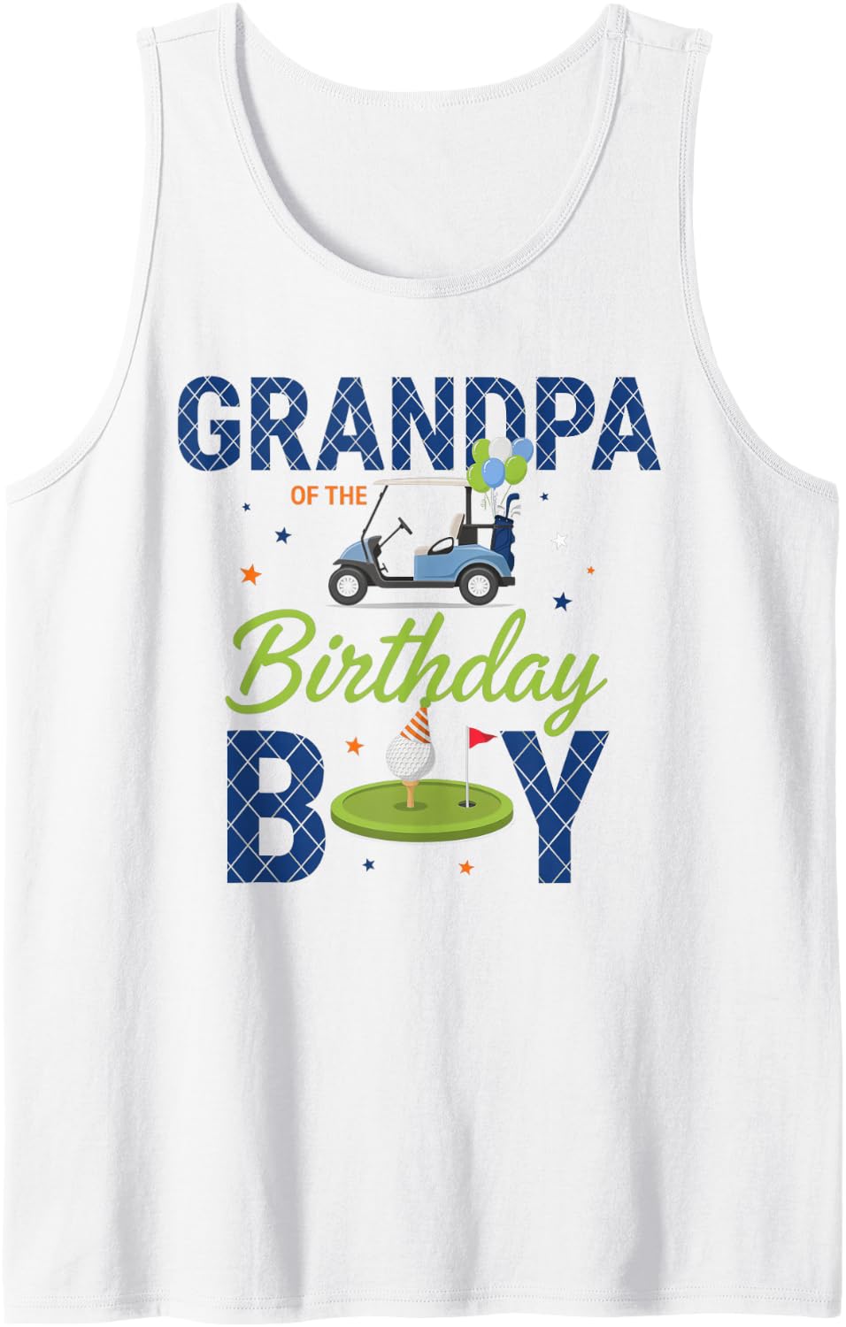 Birthday Sleeveless Tank Top - White