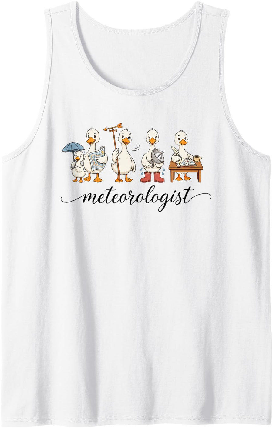 Meteorologist Weather Forecaster Weatherman Meteorology Tank Top - White