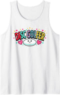 Disc Golf Player Frolf Golfer Sleeveless Tank Top - White