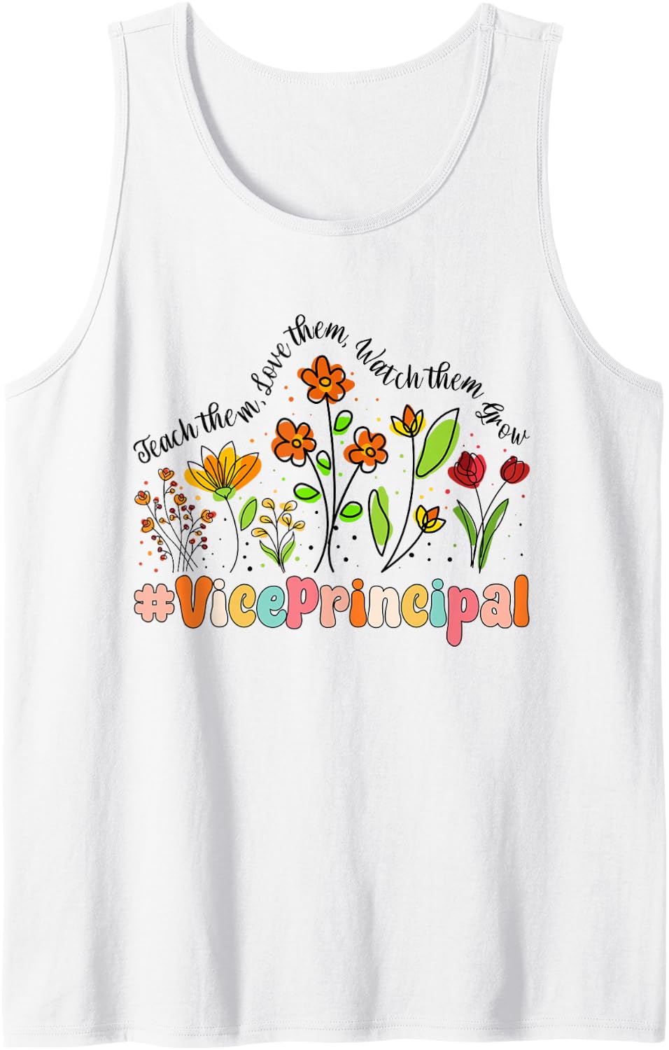 Vice Principal Appreciation Week Back to School Sleeveless Tank Top - White
