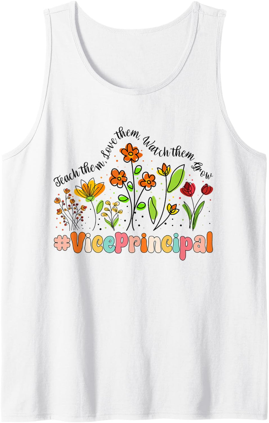 Vice Principal Appreciation Week Back to School Sleeveless Tank Top - White