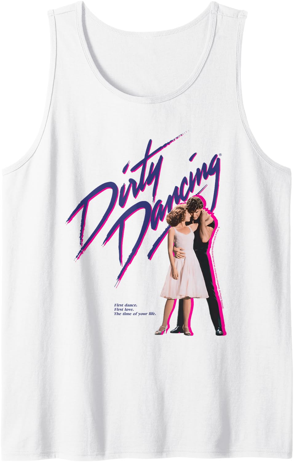Dirty Dancing Classic Movie Poster Art Tank Top - White