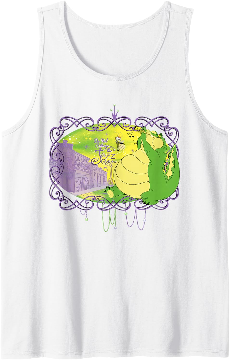 Disney The Princess and The Frog Louis and Ray Mardi Gras Tank Top - White