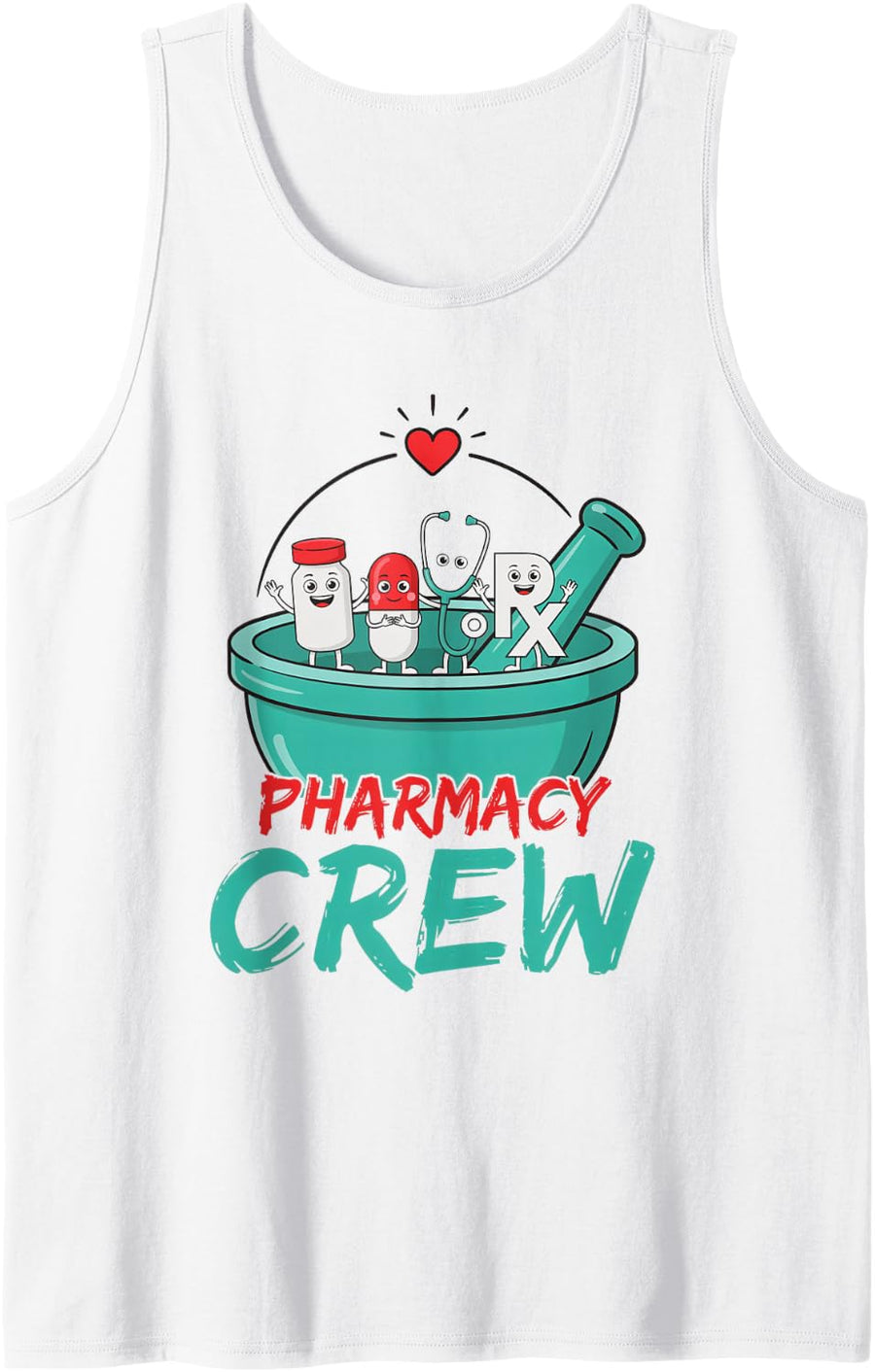 Pharmacy Student School PharmD Future Pharmacist Major Sleeveless Tank Top - White