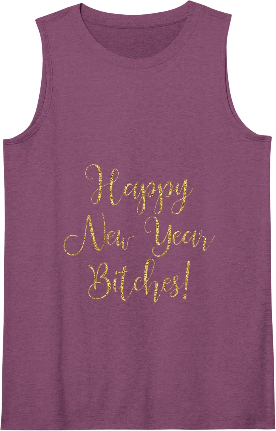 Happy New Year Bitches Celebration New Years Eve Tank Top - Purple