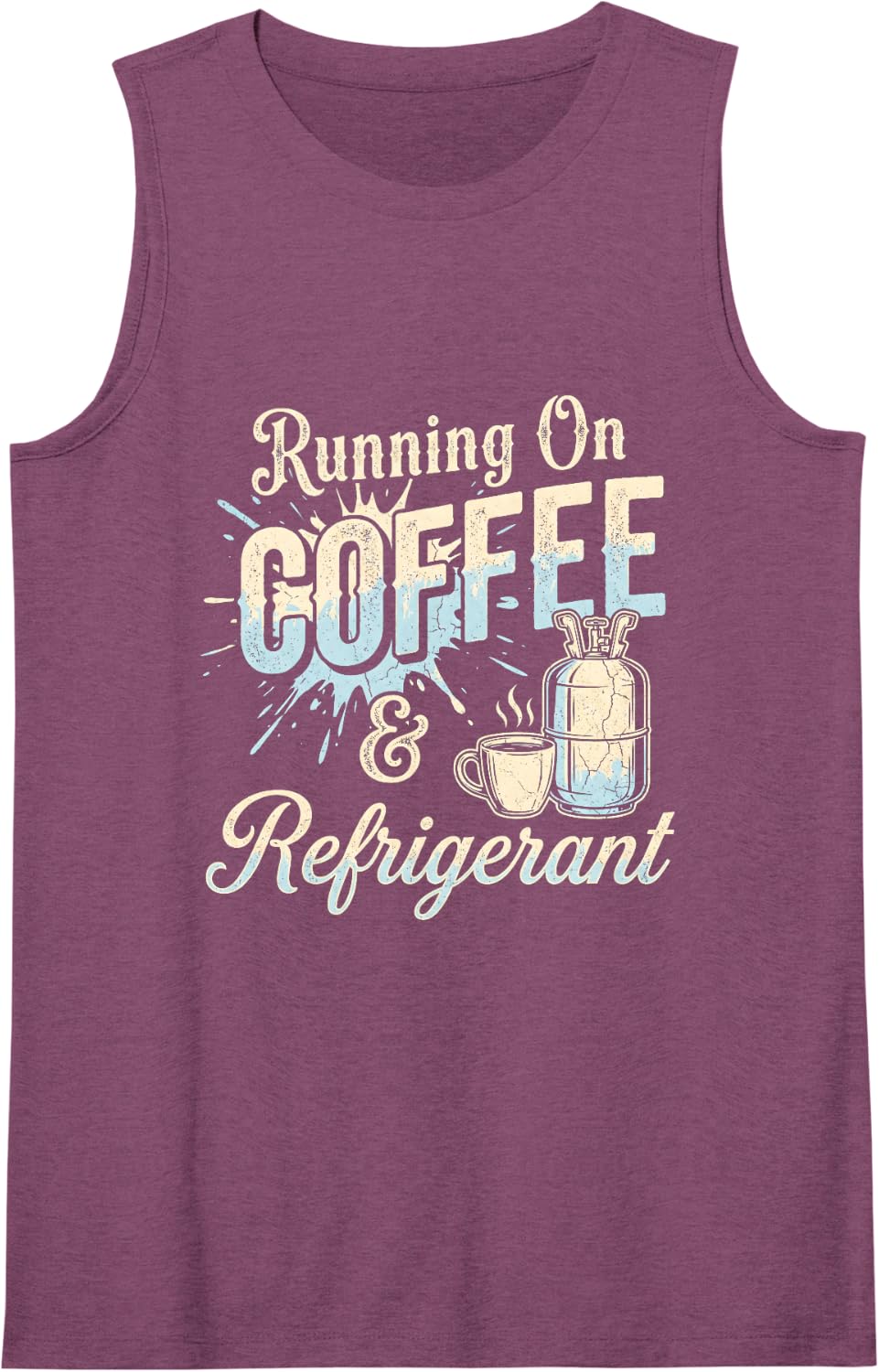Mechanic Installer Sleeveless Tank Top - Purple