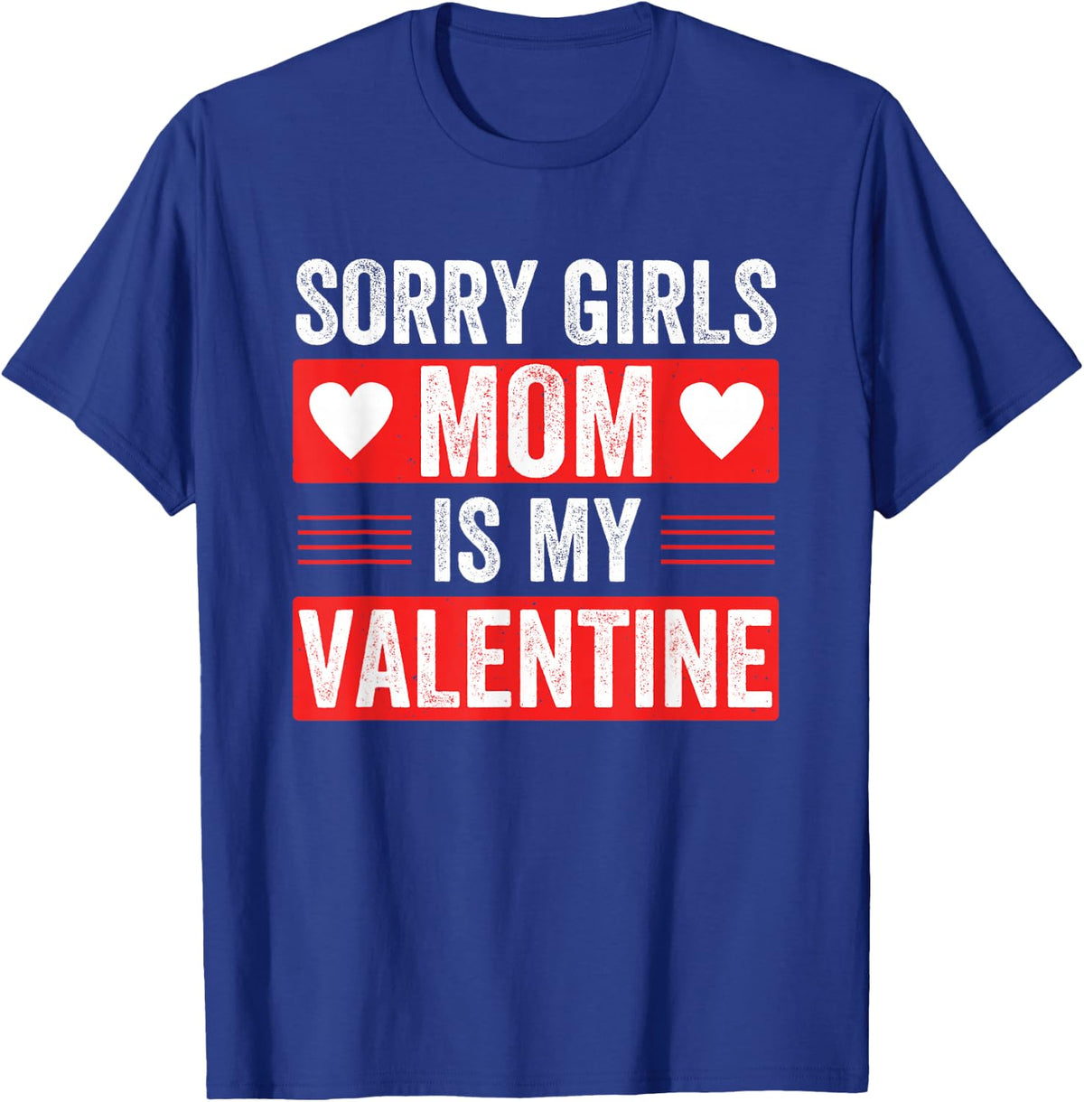 Mom is My Valentine Shirt for Sons Boys T-Shirt - Royal Blue