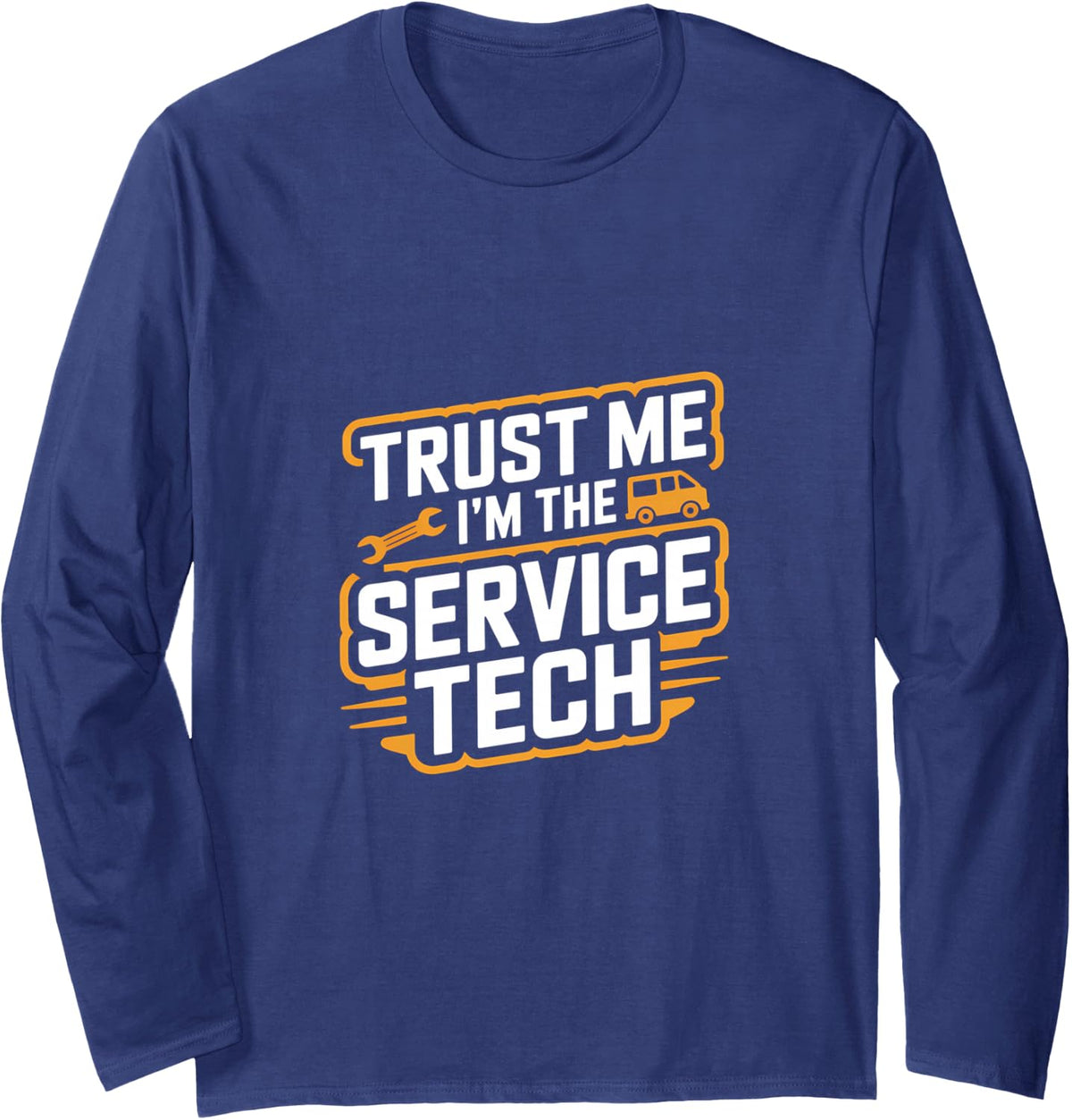 HVAC Technician HVAC Tech Keep Comfort Running Long Sleeve T-Shirt - Adult Unisex Navy Blue
