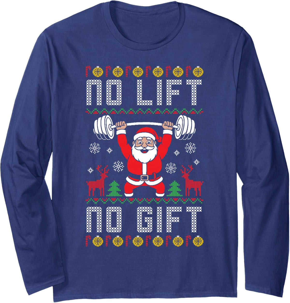 Long Sleeve T-Shirt - Adult Unisex Navy Blue