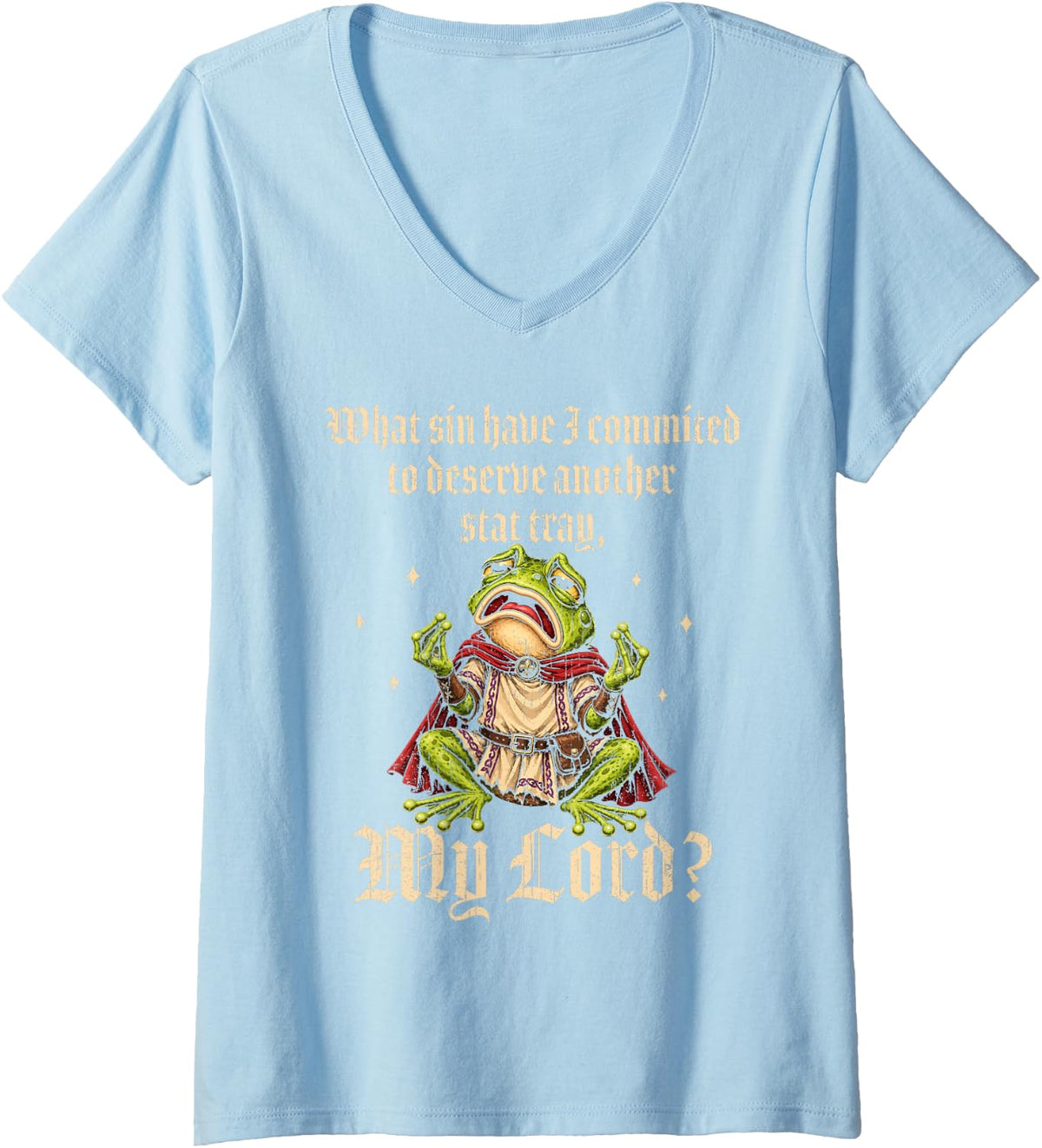 Women's Sterile Processing Technician SPD Funny Tech Central Service V-Neck T-Shirt - Baby Blue