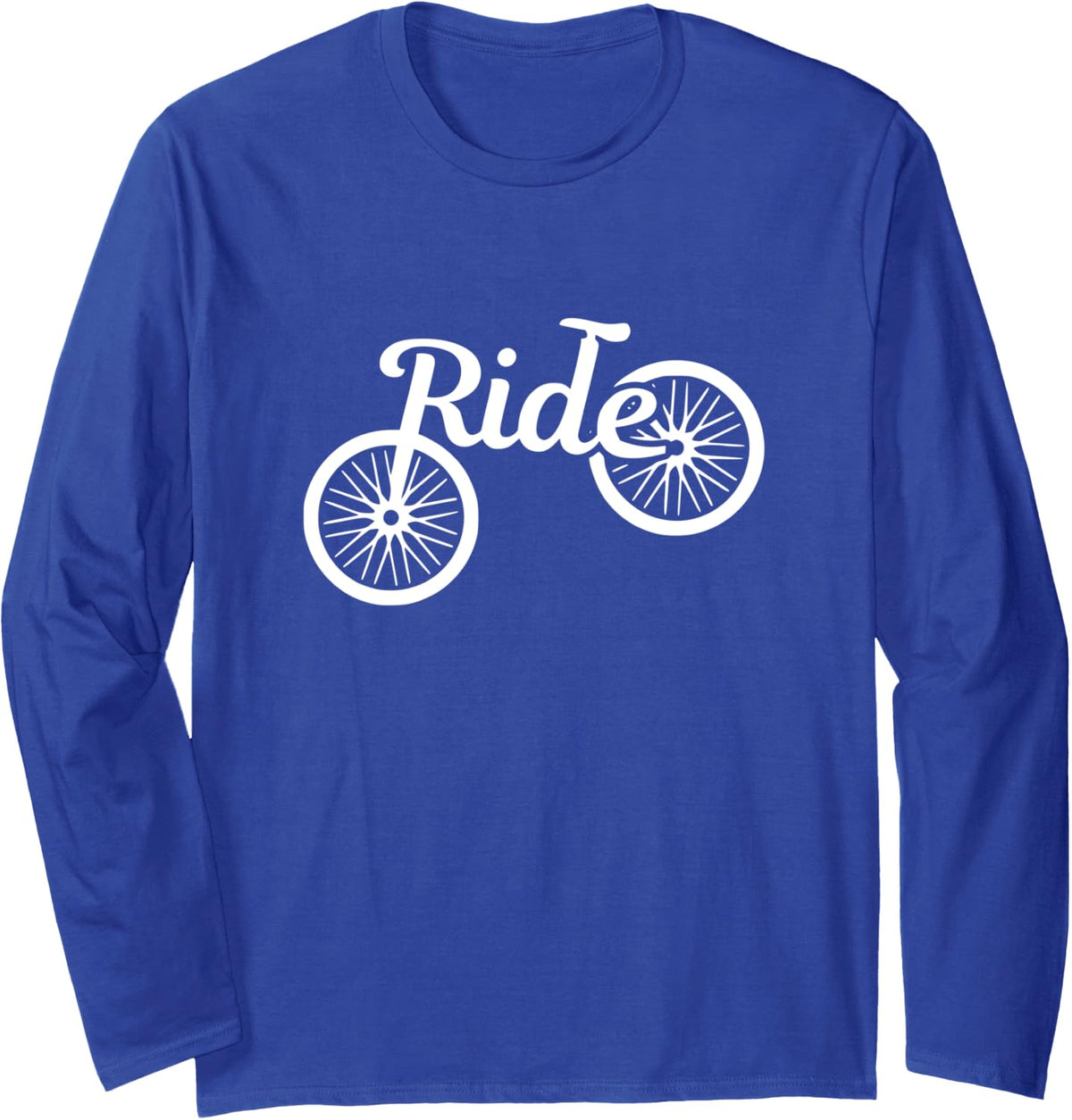Ride Cool Cycling Long Sleeve T-Shirt - Adult Unisex Royal Blue