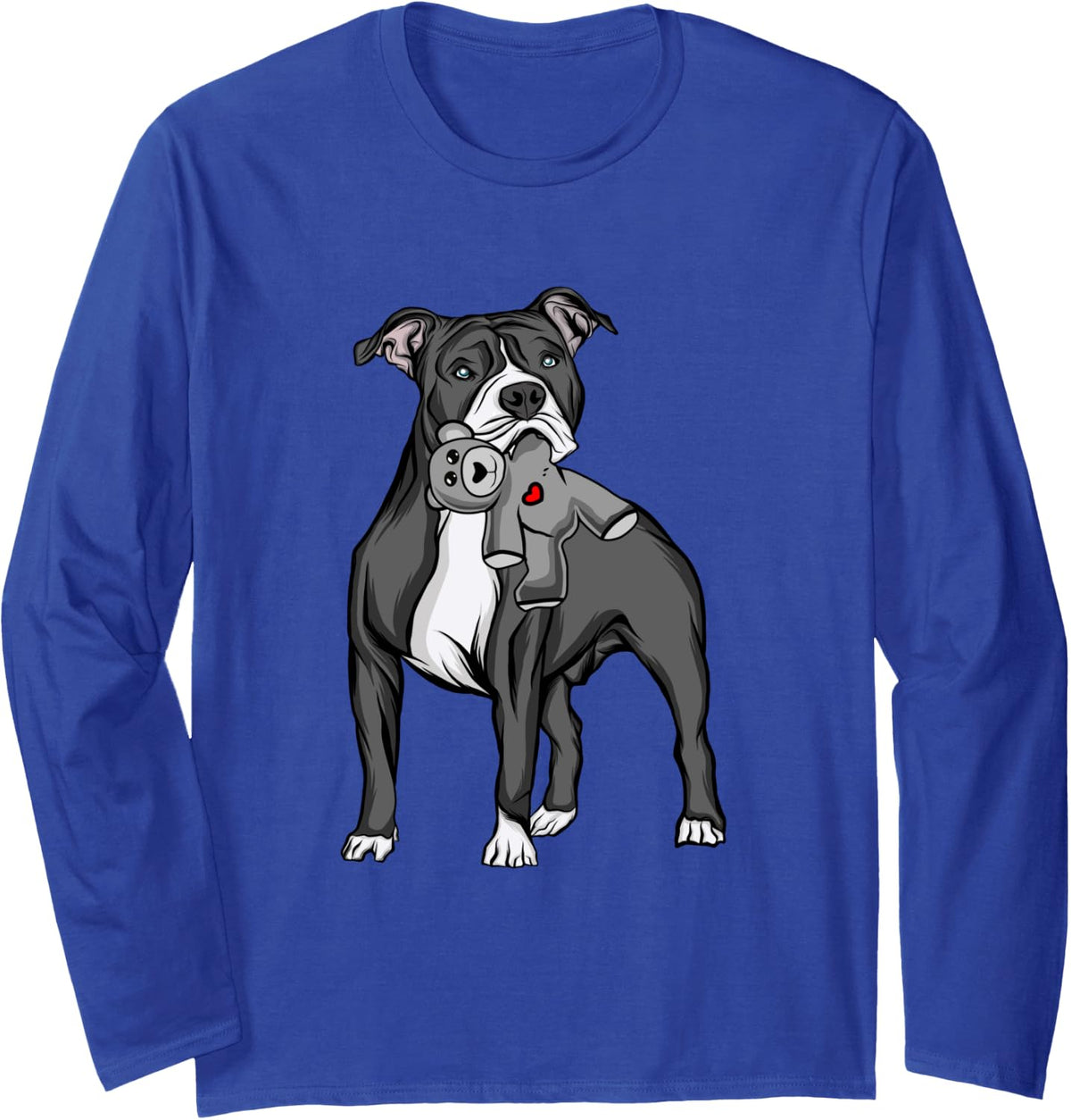 American Staffordshire Terrier Amstaff Long Sleeve T-Shirt - Adult Unisex Royal Blue