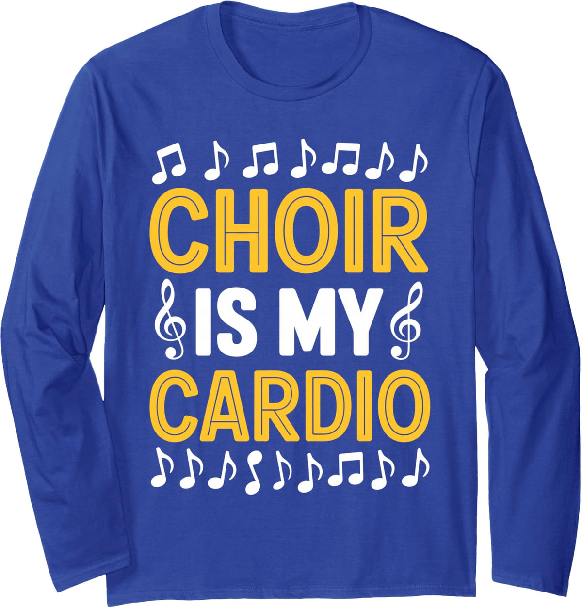 Cool Choir Director Art for Men Women Music Choir Director Long Sleeve T-Shirt - Adult Unisex Royal Blue
