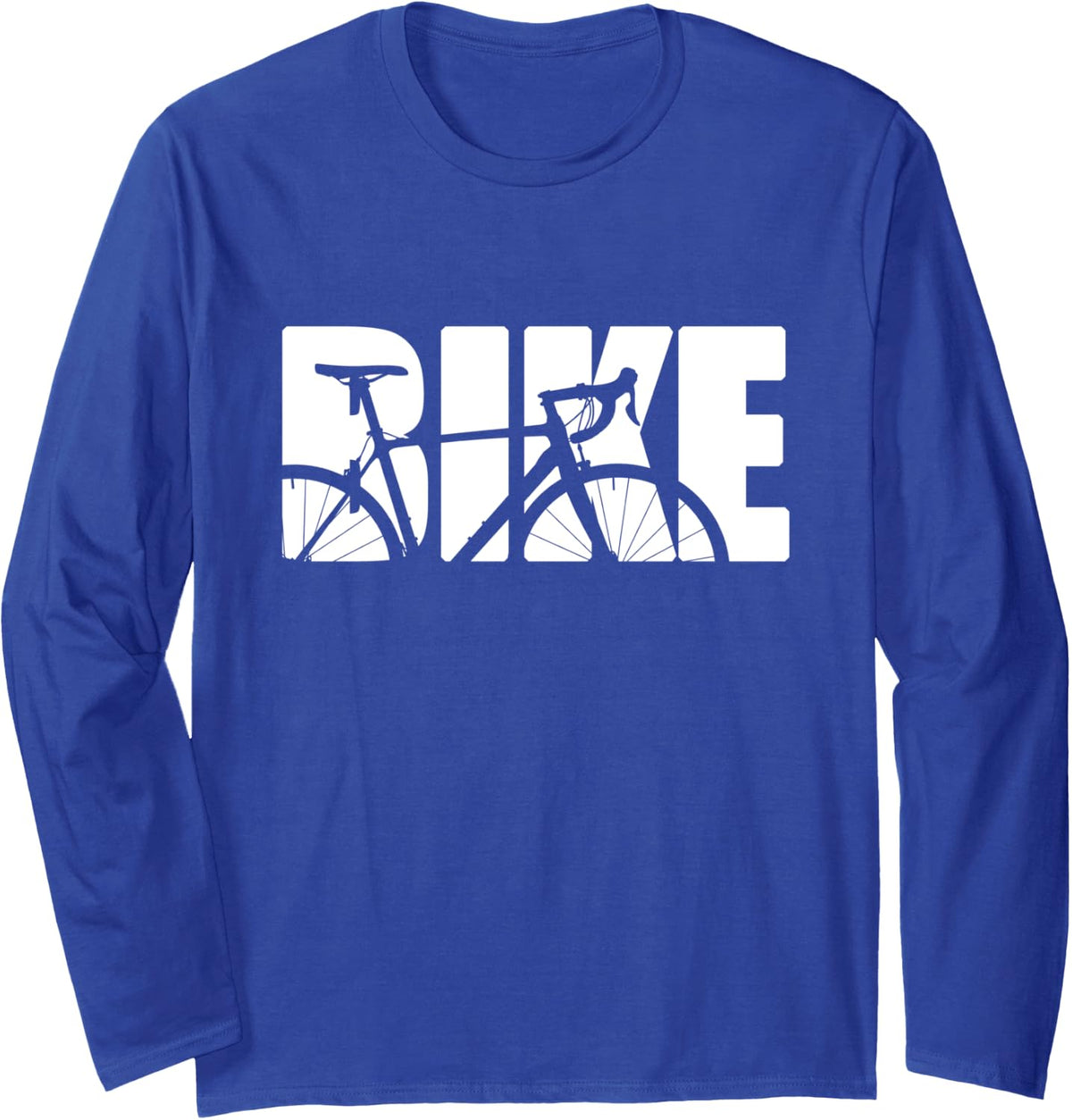 Road Bike Long Sleeve Cycling Shirt - Adult Unisex Royal Blue
