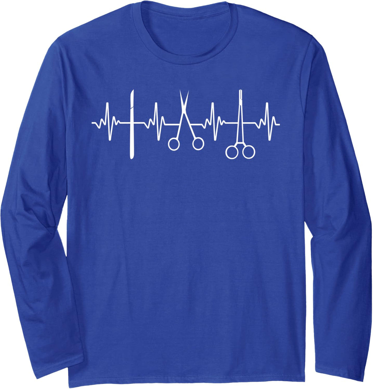 Funny Surgeon Art for Men Women General Surgical Surgeon Long Sleeve T-Shirt - Adult Unisex Royal Blue