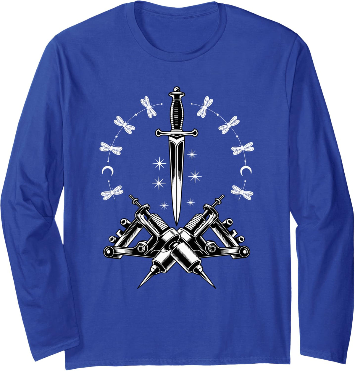 Tattoo Artist Ink Blades Tattoos Artists Long Sleeve T-Shirt - Adult Unisex Royal Blue