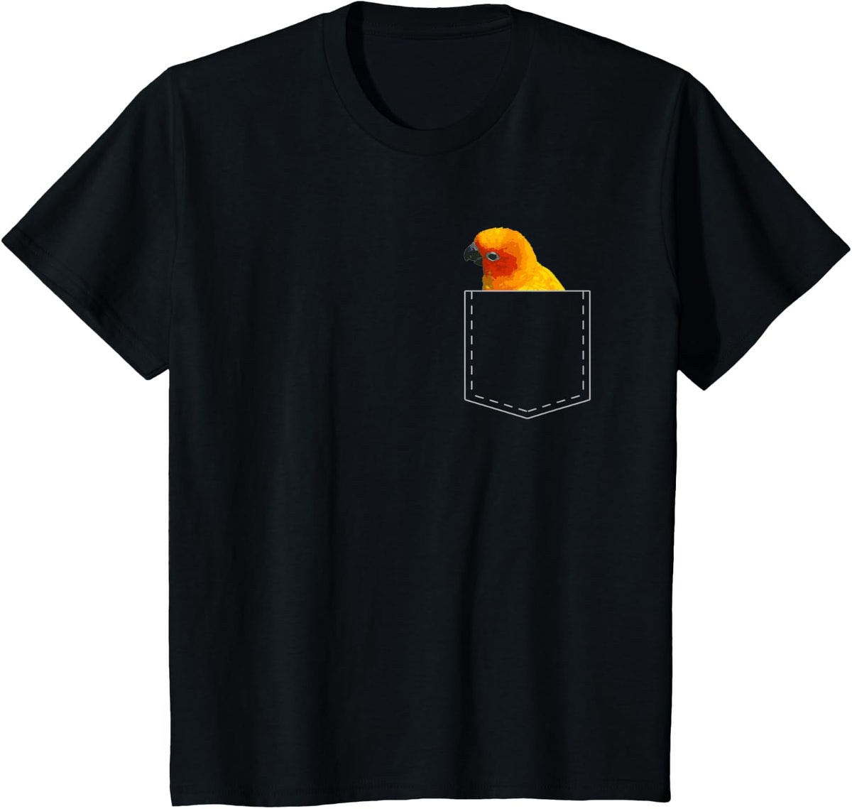 Pocket Sun Conure T-Shirt Nice Sun Conure T-Shirt - Black