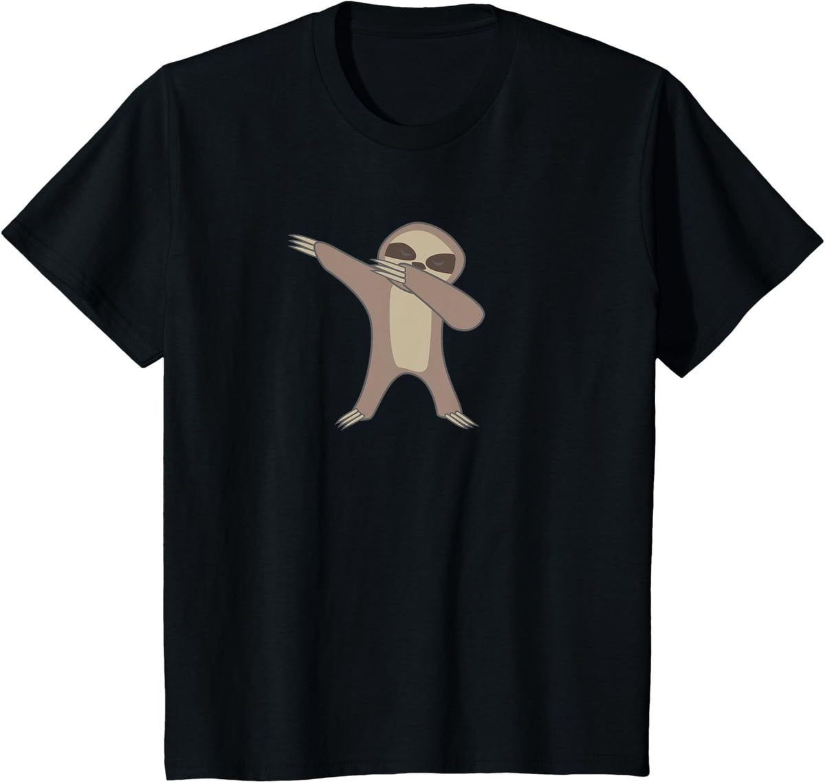 The Dabbing Sloth Shirt, Funny Cute Sloth Lover Gift T-Shirt - Black