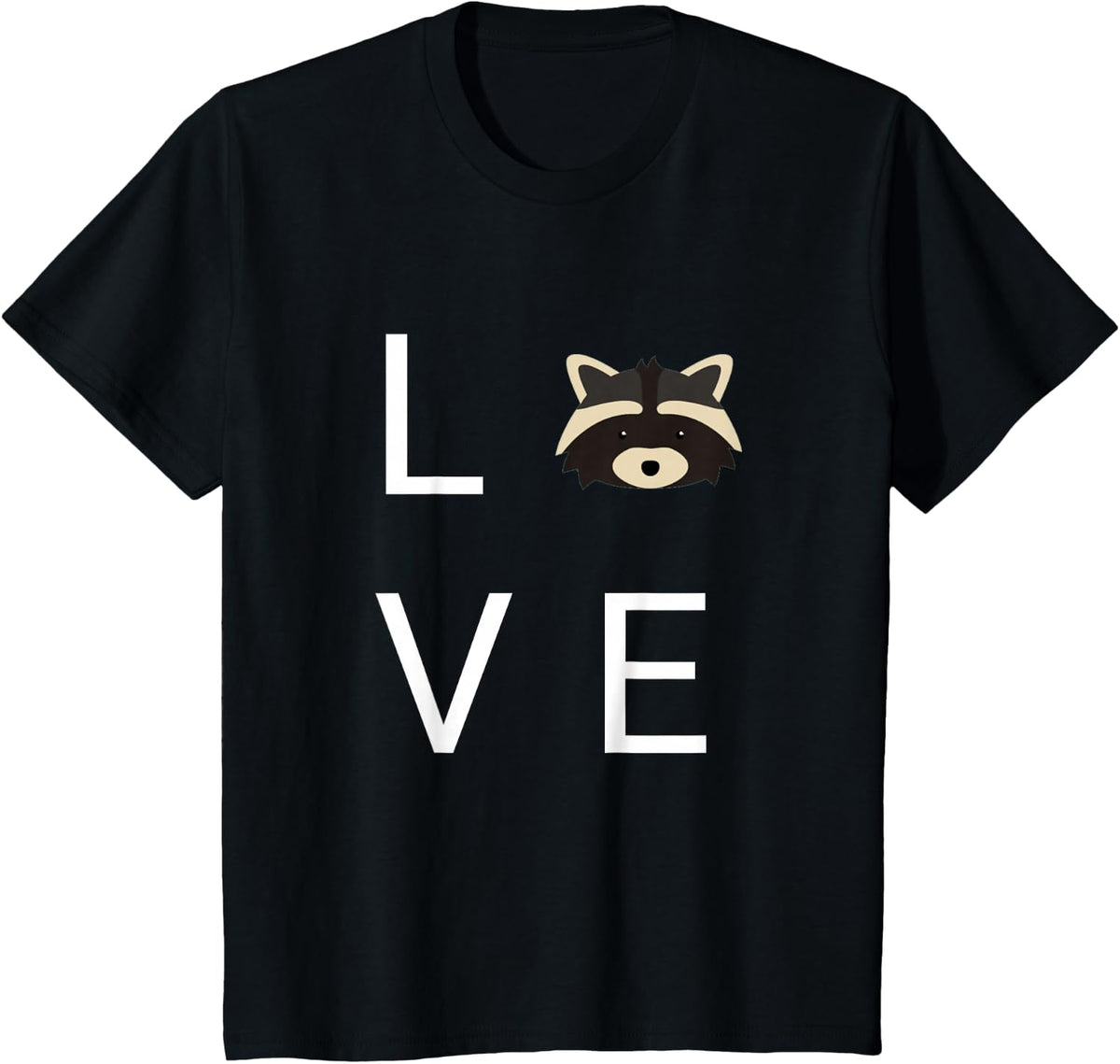Raccoon Love - Trash Panda T-Shirt - Black