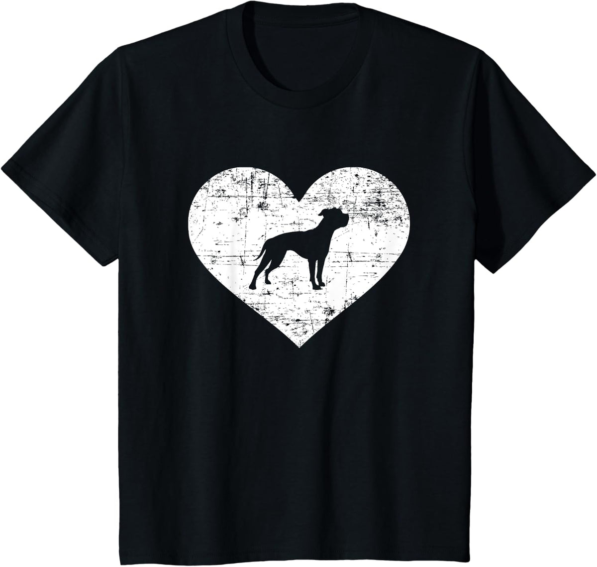 American Bulldog heart T-Shirt - Black