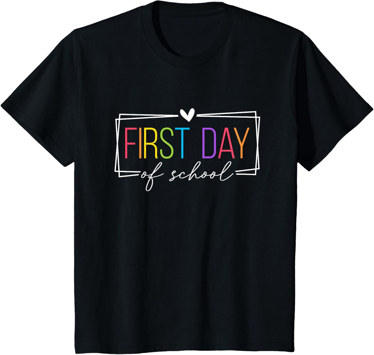 First Day of School Teacher Girls Back to School Women T-Shirt - Black