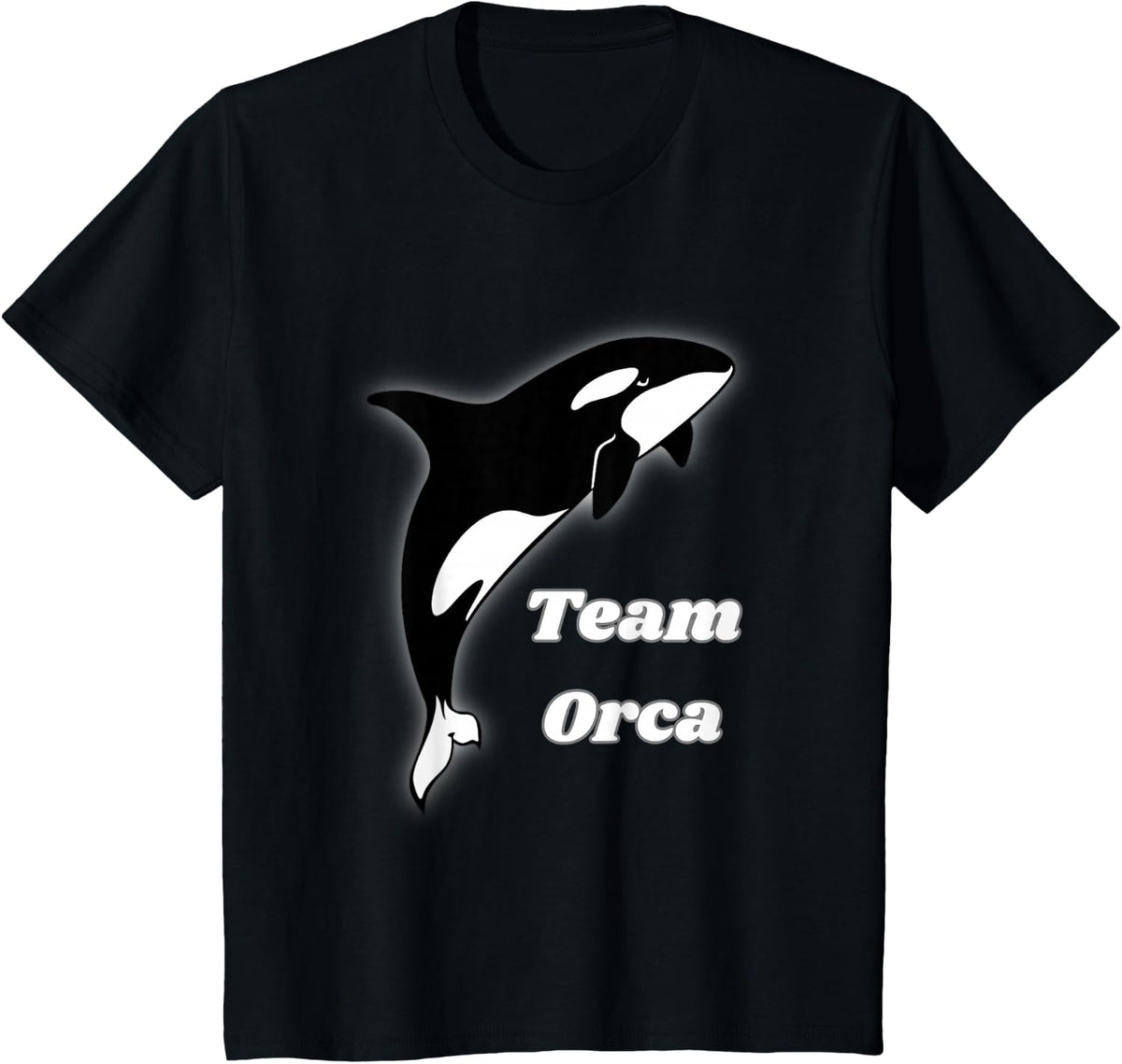 Team Orca Cute Killer Whale Gift T-Shirt - Black
