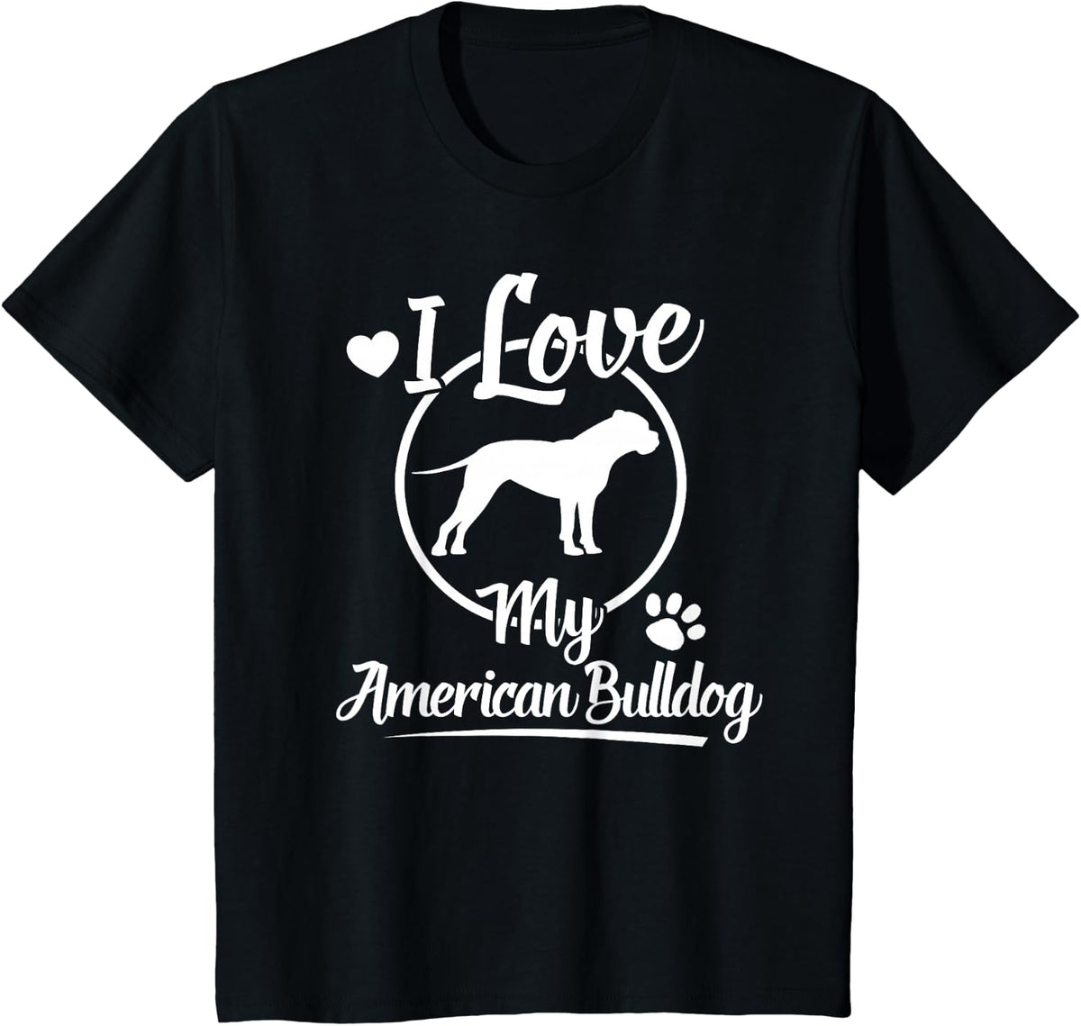 American Bulldog Owner T-Shirt - Black