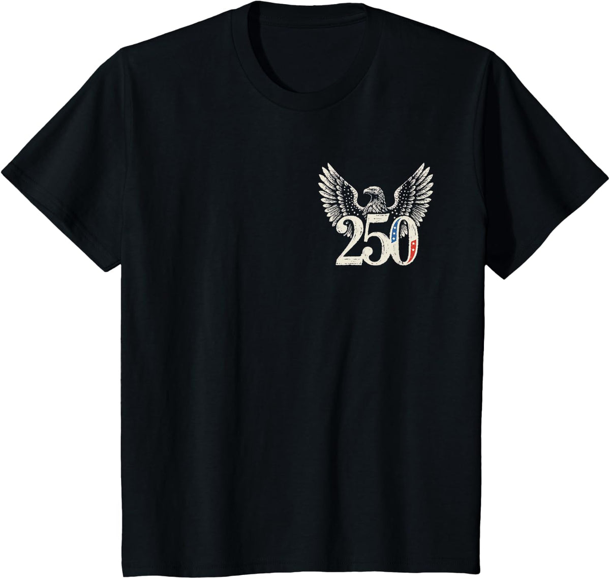 250 Years of Freedom American T-Shirt - Black