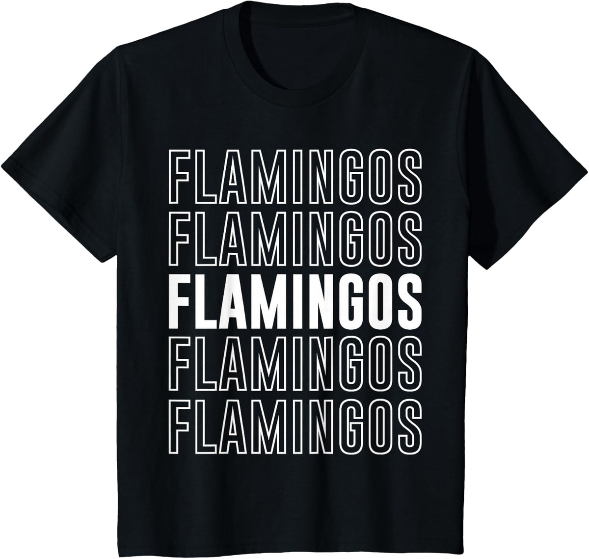 Flamingos T-Shirt - Black