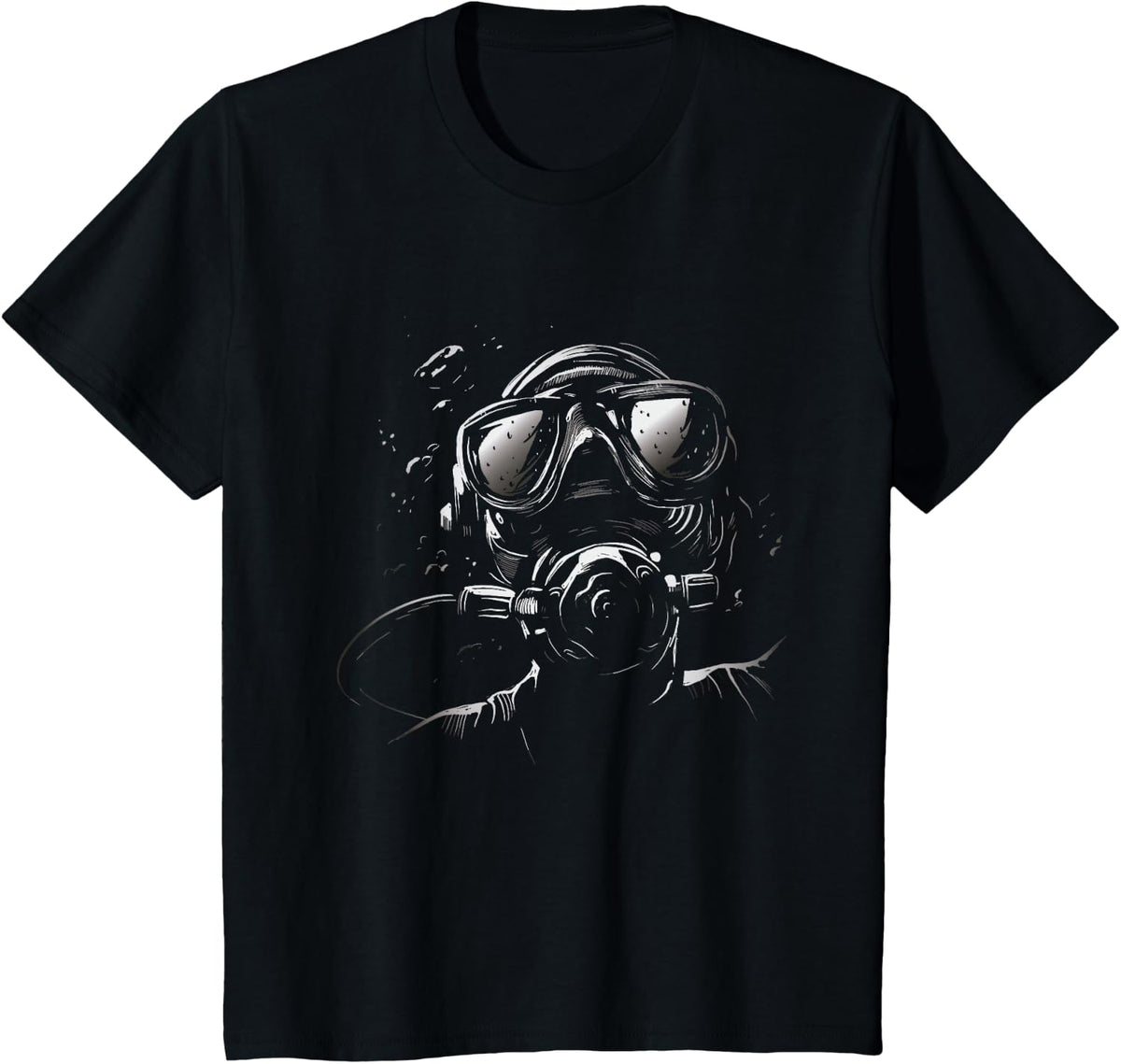 Scuba Sea Ocean Diving T-Shirt - Black
