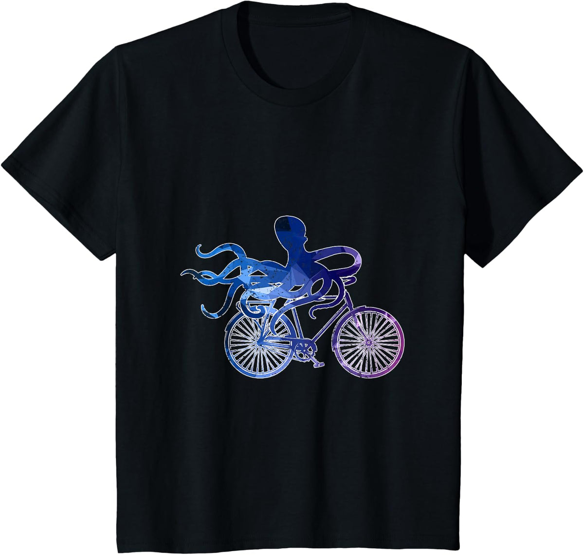 Bicycle Octopus T-Shirt - Black
