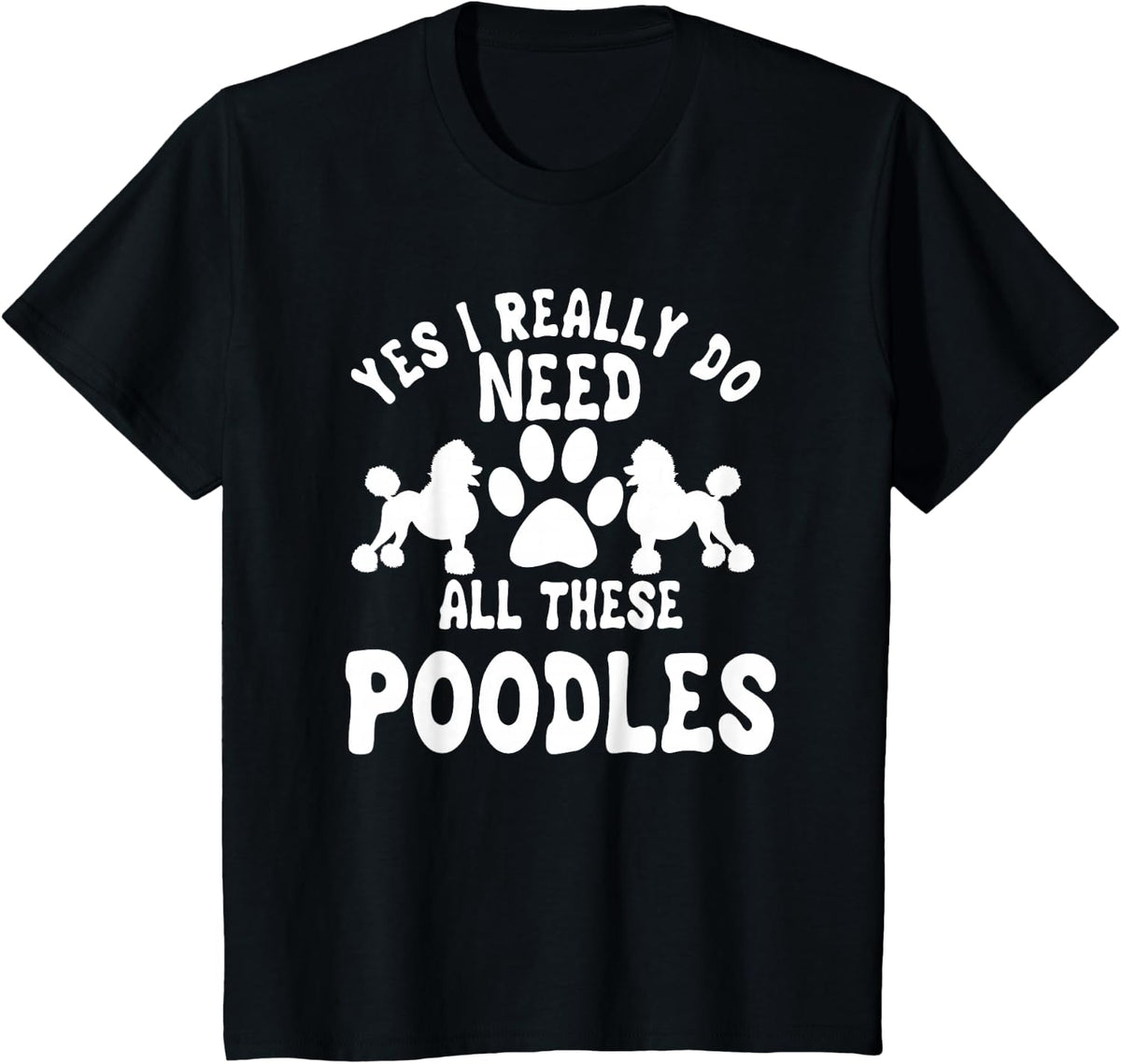 Poodle Dog Owner Pet Breeders Water Retriever Lover T-Shirt - Black