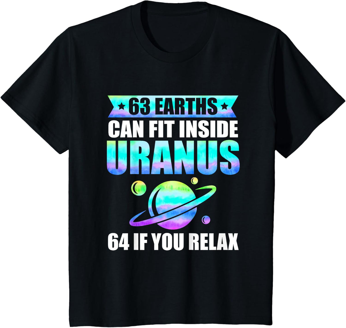 Funny Astronomy Uranus Astronomer Astrophysics T-Shirt - Black