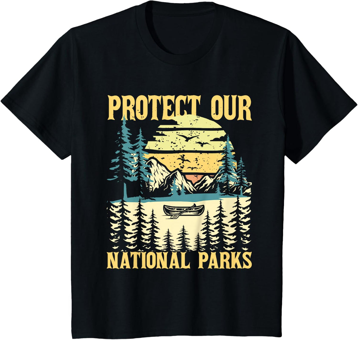 Protect Our US National Parks - Hiking & Camping Lover T-Shirt - Black