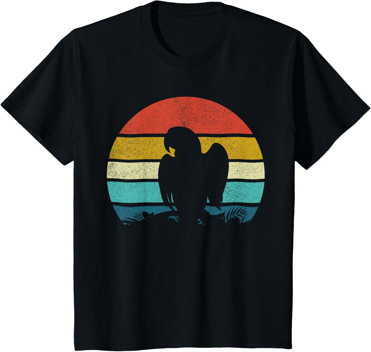 Retro Parrot T-Shirt - Black