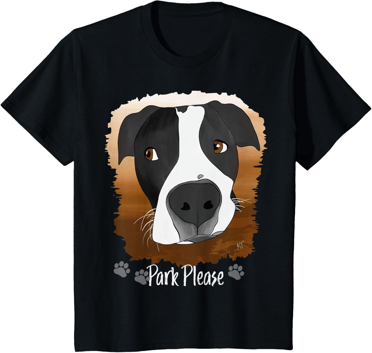 Dog American Bully | AMStaff | Dog Novelty T-Shirt - Black