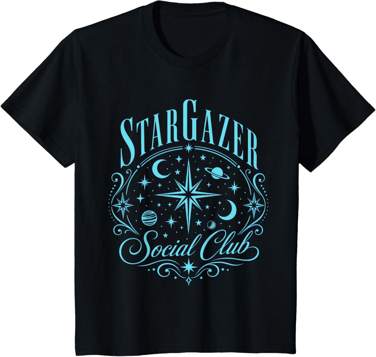 Stargazer Social Club T-Shirt - Black