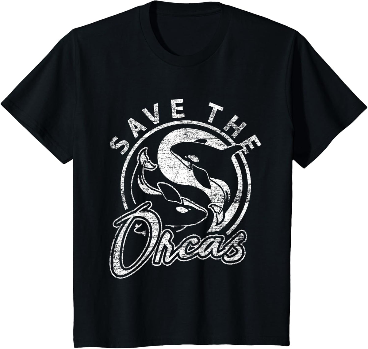 Save The Orcas T-Shirt - Black