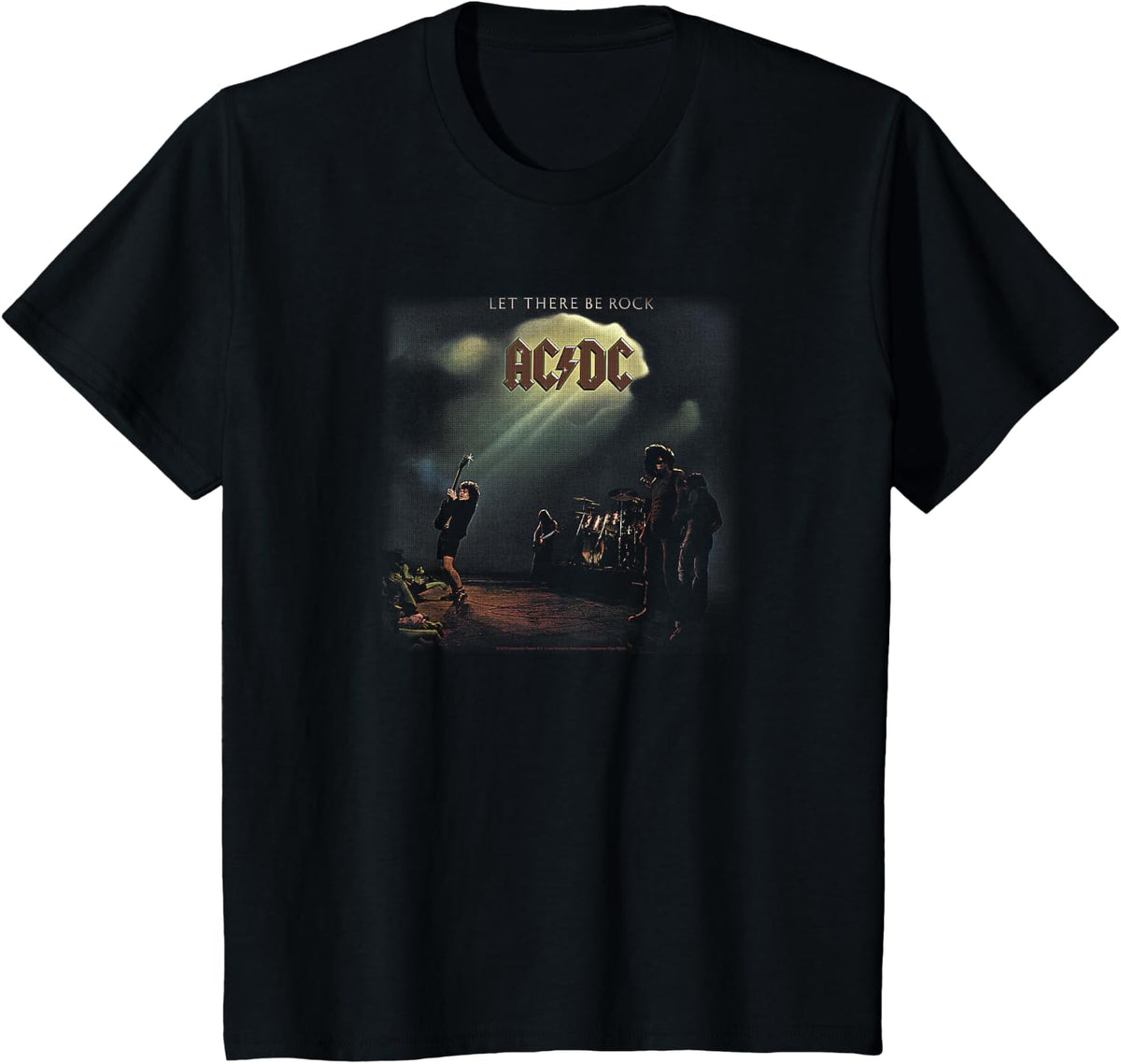 AC/DC - Let There Be Rock International Cover T-Shirt - Black