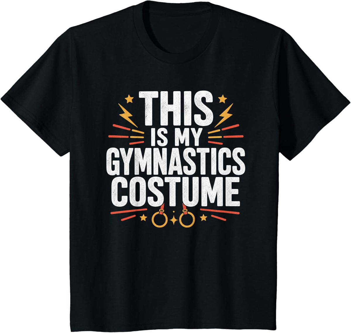 Gymnastics Costume Halloween T-Shirt - Black