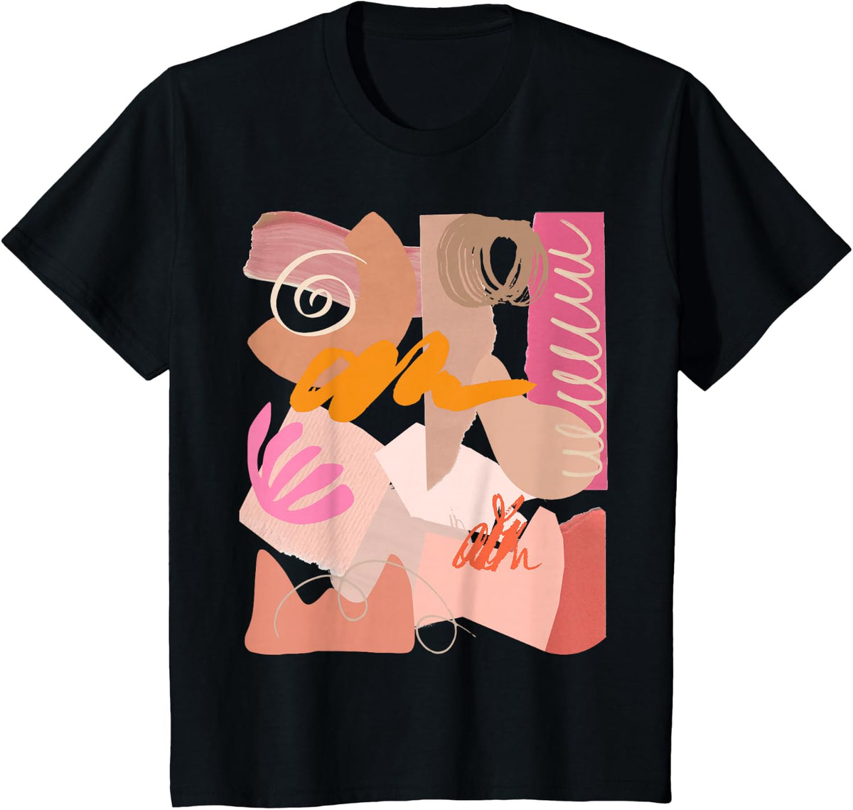 Cool Art On A Tee Portable Abstract Design Pastel Color Gift T-Shirt - Black