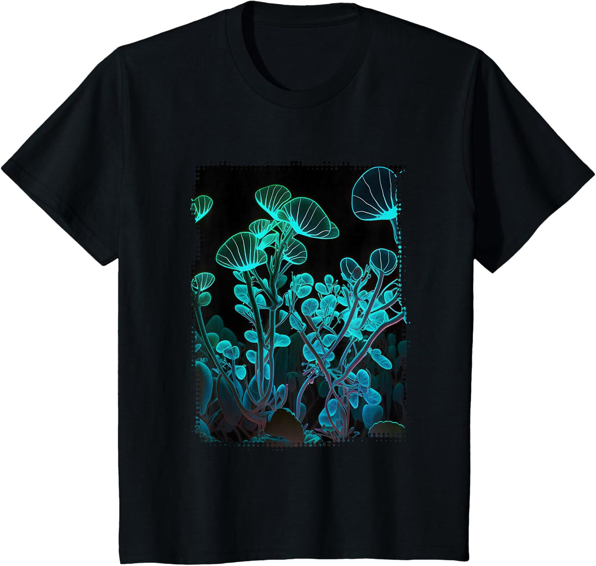 Bioluminescent Plants Nature Amazing Cool T-Shirt - Black