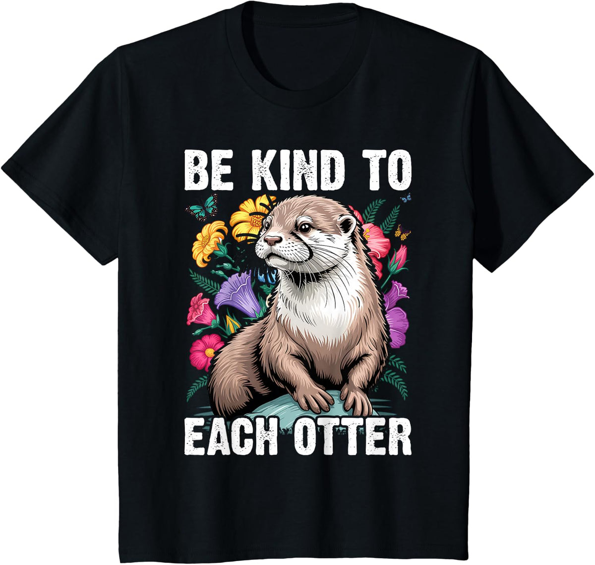 Be Kind to Each Otter T-Shirt - Black