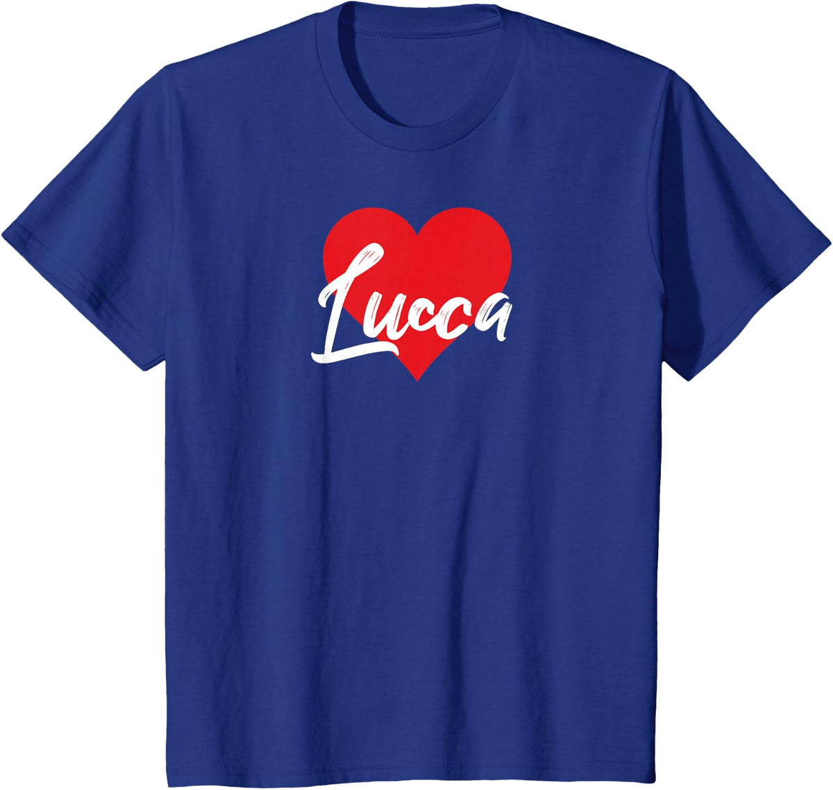 I Love Lucca First Name Tshirt I Heart Named T-Shirt - Royal Blue