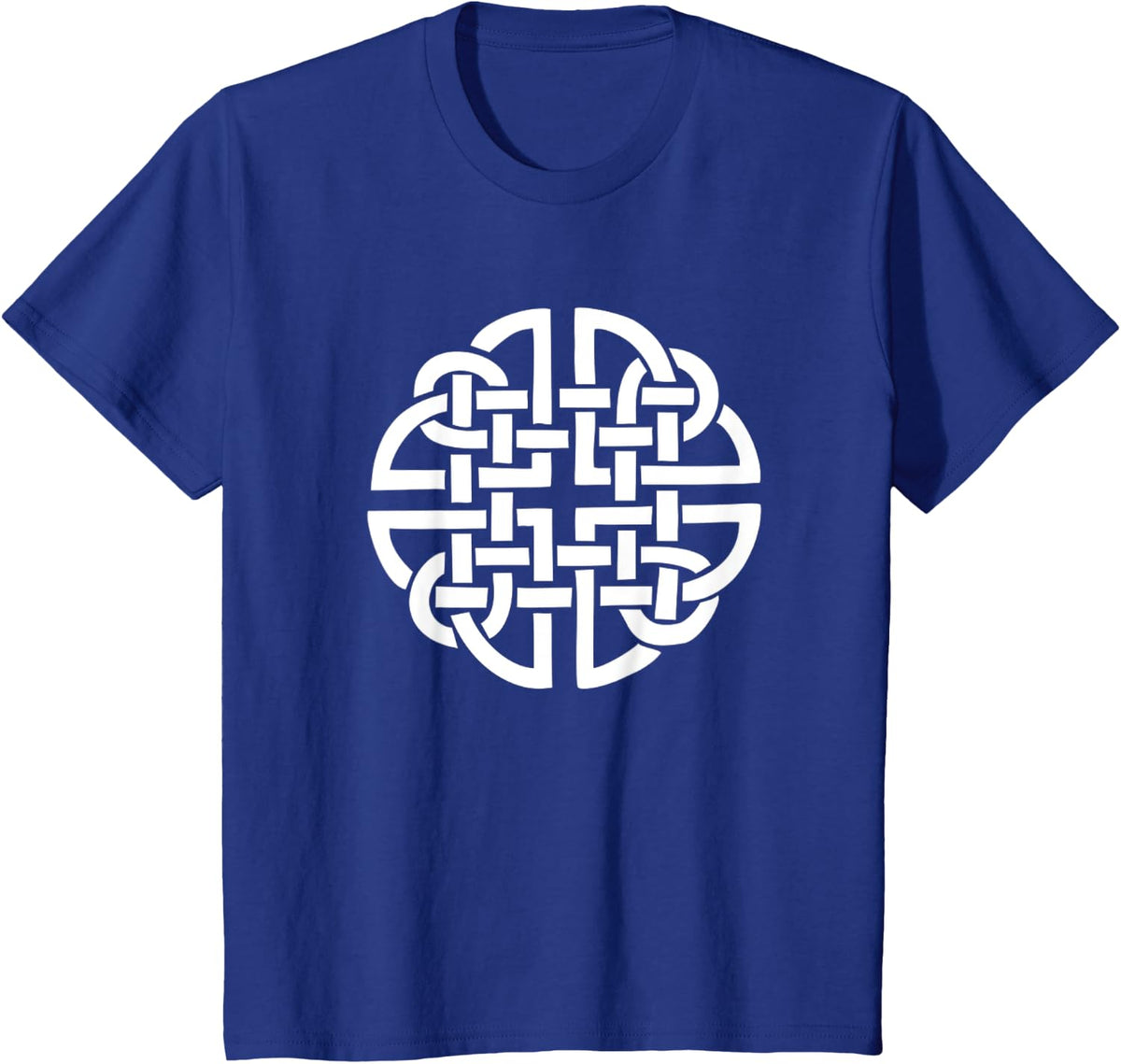 Dara Celtic Knot Shirt Celtic Symbol Design White Lines T-Shirt - Royal Blue